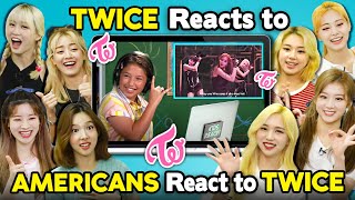 TWICE Reacts To Americans React To TWICE KPop Reactception [upl. by Elleiram52]