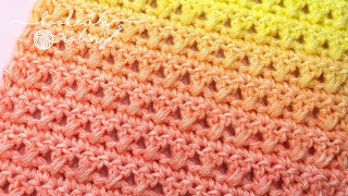 Crossed Double Crochet Stitch  Crochet Tutorial [upl. by Icyak]