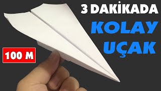 Kolay Uçak Yapılışı  Kağıt Uçak Kendin Yap [upl. by Sheply]