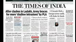 The Times of india news today 17817 daily english newspaper [upl. by Aenad]