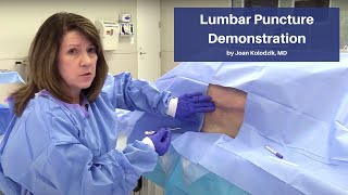 Lumbar Puncture Demonstration  The CadaverBased EM Procedures Online Course [upl. by Oika125]