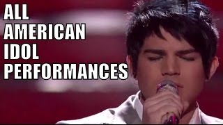 Adam Lamberts American Idol Performances [upl. by Ainotna]