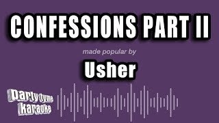 Usher  Confessions Part II Karaoke Version [upl. by Adlemi698]