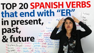 Learn 20 important Spanish Verbs that end with quotERquot [upl. by Simona]