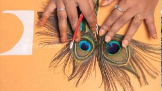 How to Make a Peacock Feather Hair Pin [upl. by Shawnee]