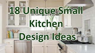 18 Unique Small Kitchen Design Ideas  DecoNatic [upl. by Egdamlat]