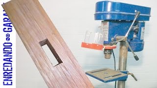 How to cut a mortise with the drill press [upl. by Refinej]