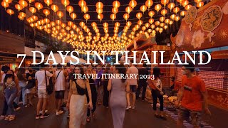 7 Days in Thailand 2023 A Travel Itinerary [upl. by Florenza]