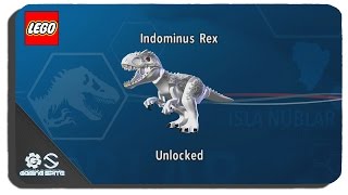 Lego Jurassic World  How To Unlock Indominus Rex Dinosaur Character Location [upl. by Gilus393]