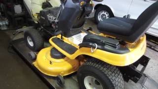 working on cub cadet tractor wbad trans [upl. by Noell]