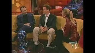 Terminator 3 quotT News Livequot  Arnold Schwarzenegger Jonathan Mostow and Kristanna Loken 2003 [upl. by Dabney]