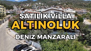 ALTINOLUK SATILIK VİLLA  MERKEZDE  DENİZ MANZARALI [upl. by Enilegna63]