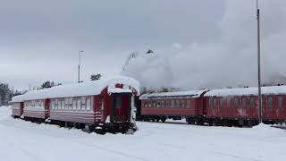 Ångtåg Vilhelmina 10feb18 [upl. by Paxon156]