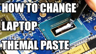 BEGINNERS GUIDE How To Change Laptop Thermal Paste [upl. by Etnohc]