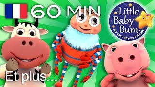 Tête épaules genoux et pieds  partie 2  Et encore plus de comptines  LittleBabyBum [upl. by Lehacim]