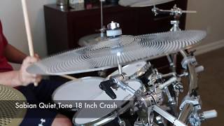 Sabian Quiet Tone vs Zildjian L80 Low Volume Cymbal Comparison [upl. by Ilyssa]