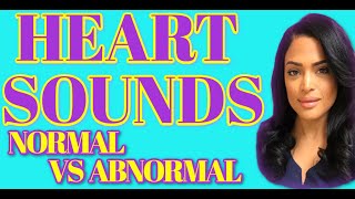 HEART SOUNDS NORMAL VS ABNORMAL AUDIO [upl. by Osugi]