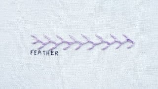 How to do the Feather Stitch [upl. by Arehs]