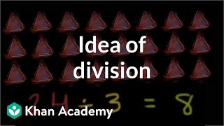 The idea of division  Multiplication and division  Arithmetic  Khan Academy [upl. by Trepur680]