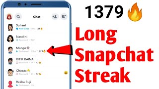 How To Keep Snapchat Streaks Longer  Longest Streak On Snapchat [upl. by Nabi]