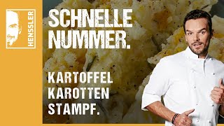 Schnelles KartoffelpüreeRezept mit leckeren Karotten von Steffen Henssler [upl. by Araeic]