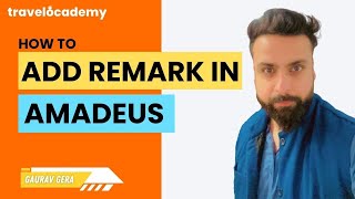 All type of REMARKS in Amadeus and How to retrieve them  Amadeus Session 18  Amadeus training [upl. by Hwang]