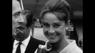 French interview with a pregnant Audrey Hepburn 1960 [upl. by Shell958]