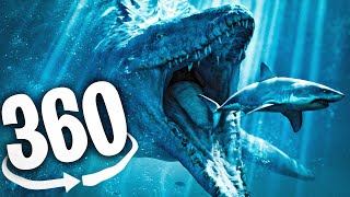 VR 360 SEA MONSTERS ROLLER COASTER  Virtual Reality Experience [upl. by Noit]