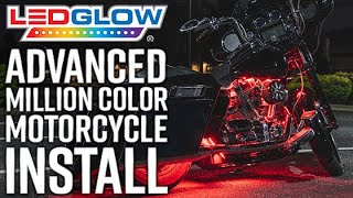 LEDGlow  How to Install An Advanced Million Color LED Motorcycle Lighting Kit [upl. by Areid591]