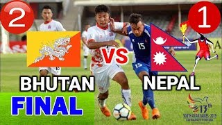 Bhutan vs Nepal 12 HIGHLIGHTS Final Match 13th South Asian Game 2019 Nepal vs bhutan Live Football [upl. by Thibaud]