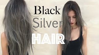 How to Black Roots Silver Grey Hair  Stella [upl. by Wes]