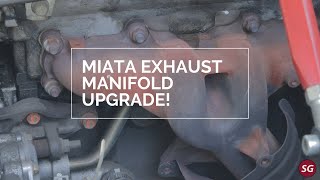 How To Miata Exhaust Manifold  Downpipe Replacement  NB2 Manifold Swap [upl. by Holladay159]