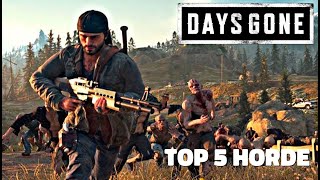 Days Gone  Horde Combat Gameplay Top 5 Horde [upl. by Eelrihs641]