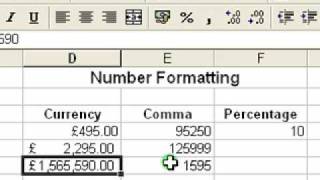 Microsoft Excel Tutorial for Beginners 5  Number Formats [upl. by Brout]