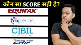 Experian score  Equifax score  cibil score  Original cibil score  Paisa bazaar Cibil Crif score [upl. by Aubarta]