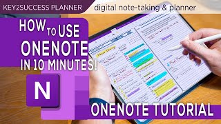 OneNote Basics Tutorial Note taking Digital Planning [upl. by Saerdna]