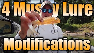 4 Musky Lure Modifications — Guide Approved ✅ [upl. by Dlarej606]