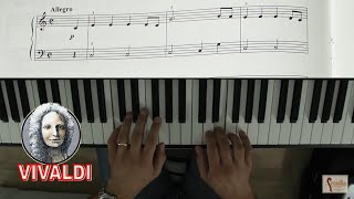 Vivaldi La Primavera  Per Pianoforte Facilissimo  Spartito Tutorial [upl. by Eugenides]