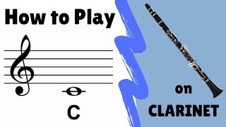 How to Play quotCquot on Clarinet below the staff [upl. by Wylma]