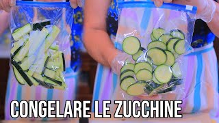 Come congelare zucchine crude [upl. by Stauder846]