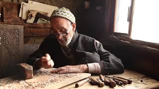 Wood carving art in kashmir [upl. by Neelyam]