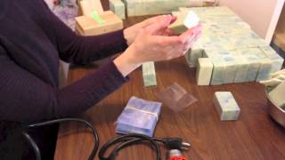 Tidying amp Wrapping Cold Processed Soap [upl. by Rolat]