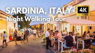 Olbia Sardinia Italy Night Walking Tour in 4k  2025 [upl. by Ivan]