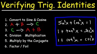 Verifying Trigonometric Identities [upl. by Llertrac]