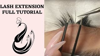 Eyelash Extensions 101  Full Tutorial on Application [upl. by Averi]