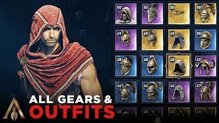 ALL OUTFITS amp GEARS Alexios  Assassins Creed Odyssey [upl. by Dukie]