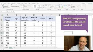 Using Excel for Regression Analysis [upl. by Gnok]