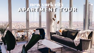 NYC APARTMENT TOUR  Modern amp Minimal Luxury High Rise [upl. by Naitsihc]