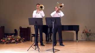 Devils Waltz Martin Schippers amp Tomer Maschkowski bass trombone duet [upl. by Lemhar915]