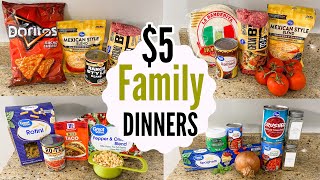 5 DINNERS  SIX Quick amp Easy Cheap Meals  Julia Pacheco [upl. by Suoirad893]